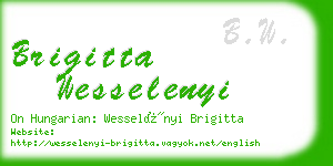 brigitta wesselenyi business card